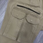 Black Letter Cotton Cargo Style Pant