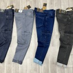 Black Letter Cargo Jeans