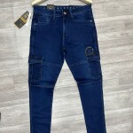 Black Letter Cargo Jeans