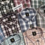 Logoff oxford checked shirt