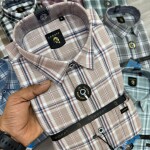 Logoff oxford checked shirt