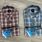 Logoff oxford checked shirt