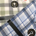 Logoff linen Checked Shirt