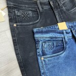 Wood machine Ankle Fit Round Pocket Jeans