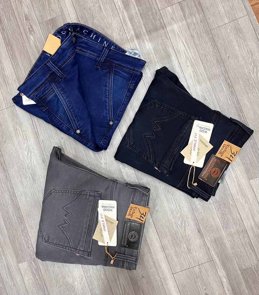 Wood machine Ankle Fit Jeans