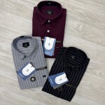 logoff cotton oxford stripes shirt
