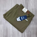 wood machine front zip cargo cotton pant