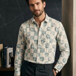 logoff cotton printed shirt
