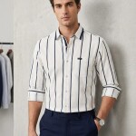 logoff premium cotton printed shirt