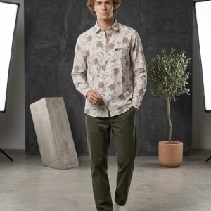 logoff premium cotton printed shirt