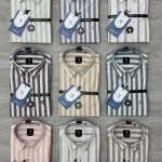 logoff linen stripes shirt