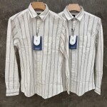 logoff linen stripes shirt