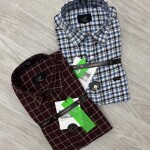 logoff cotton oxford checks shirt