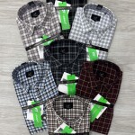 logoff cotton oxford checks shirt