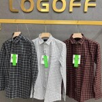 logoff cotton oxford checks shirt