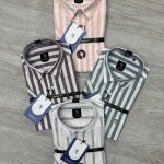 logoff linen stripes shirt