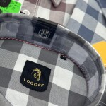 logoff cotton oxford stripes shirt