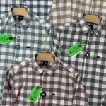 logoff cotton oxford stripes shirt