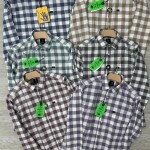 logoff cotton oxford stripes shirt