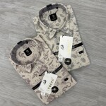 logoff linen printed shirt