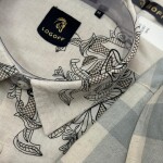 logoff linen printed shirt