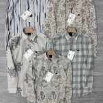 logoff linen printed shirt