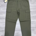 black letter cargo cotton pant