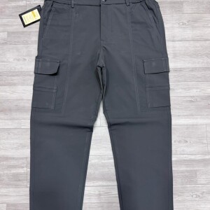 black letter cargo cotton pant