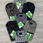logoff cotton oxford checks shirt