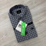 logoff cotton oxford checks shirt