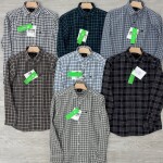 logoff cotton oxford checks shirt