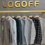 logoff cotton oxford checks shirt