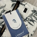 logoff half sleeve cotton printed shirt