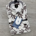 logoff half sleeve cotton printed shirt