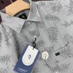 logoff half sleeve cotton printed shirt