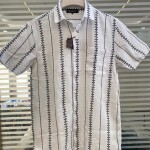 s square half sleeve stripes shirt