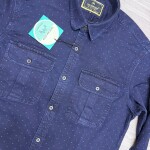 wood machine denim shirt