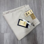 black letter slim fit cotton pant