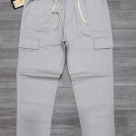 black letter cargo jogger cotton pant