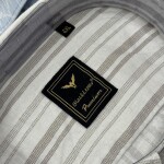 black letter big size linen printed shirt