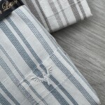 black letter big size linen printed shirt