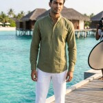 black letter full sleeve kurtha shirt