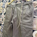 wood machine baggy cargo cotton pant