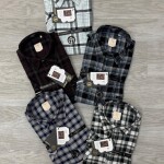 logoff half sleeve cotton oxford checks shirt
