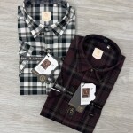 logoff half sleeve cotton oxford checks shirt