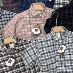 logoff half sleeve cotton oxford checks shirt