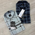 logoff full sleeve cotton oxford checks shirt