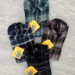 logoff brushing twill checks shirt