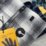 logoff brushing twill checks shirt