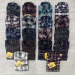 logoff brushing twill checks shirt